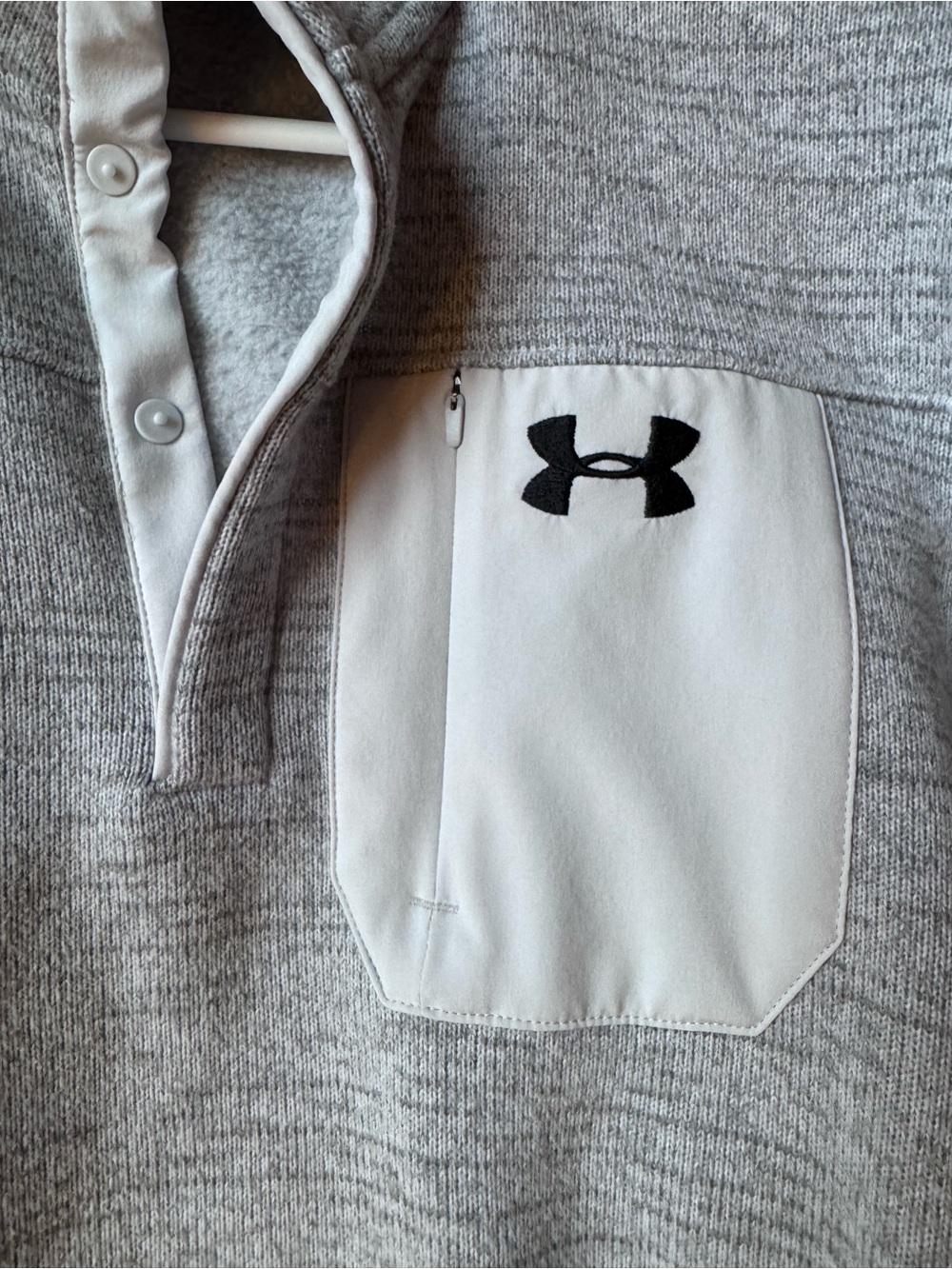 Under Armour Sweater Fleece 1/4 Snap Pullover Jacket Men’s Size XL - Picture 2 of 8